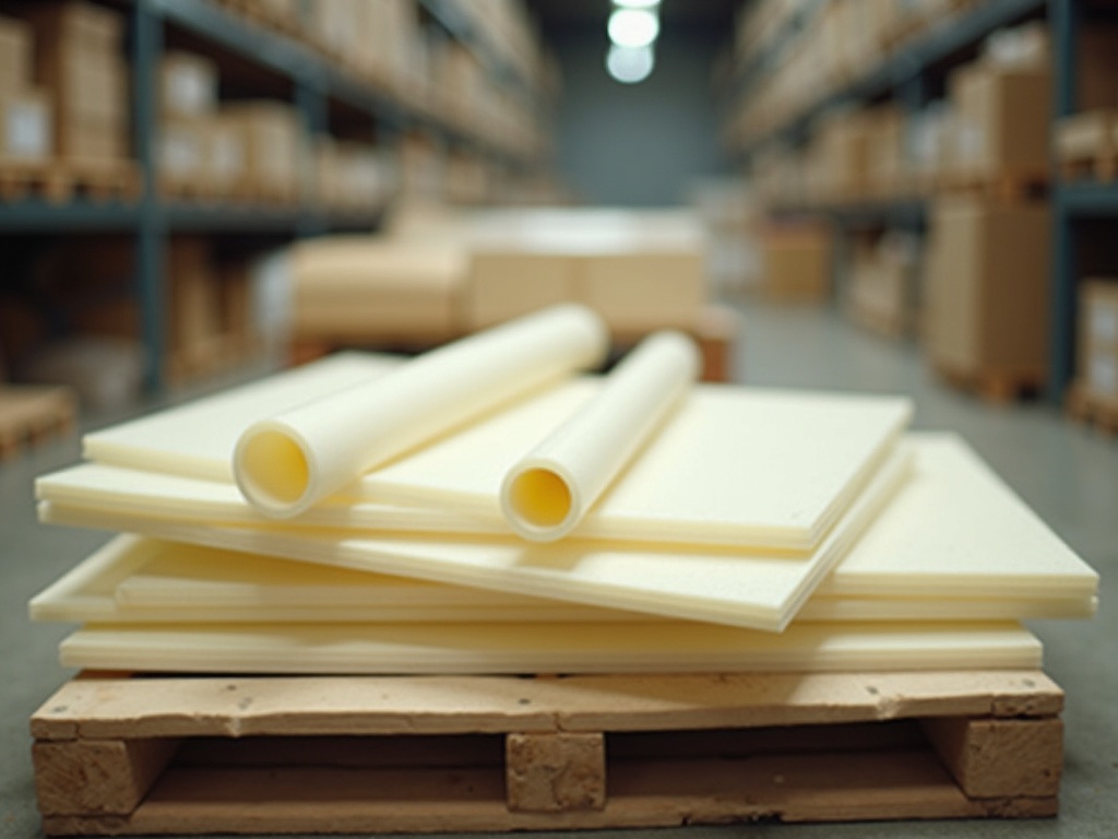 Ivory cast nylon sheet and rod
