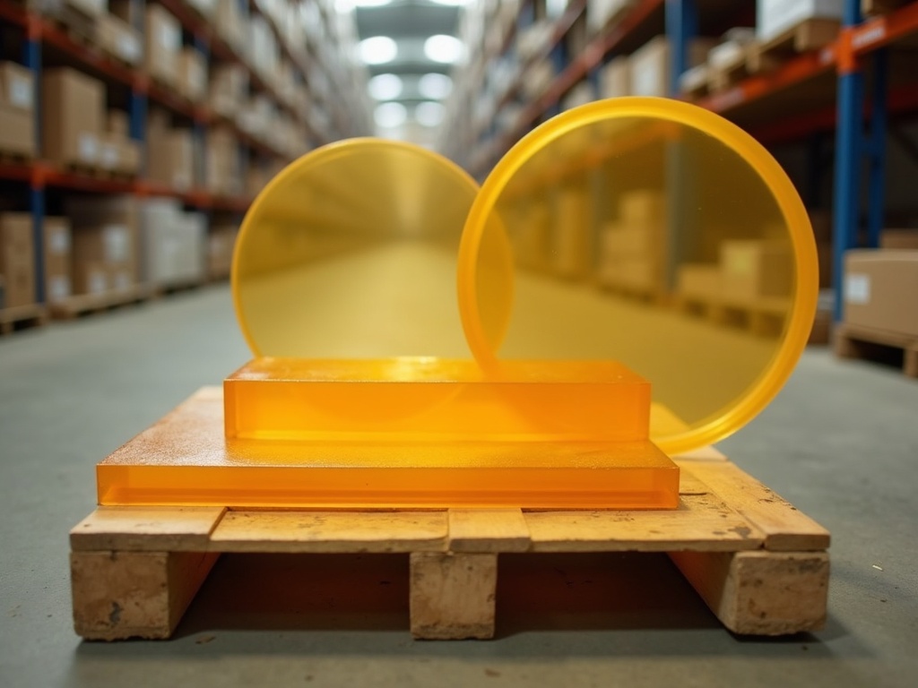 Translucent amber PEI sheet and rod