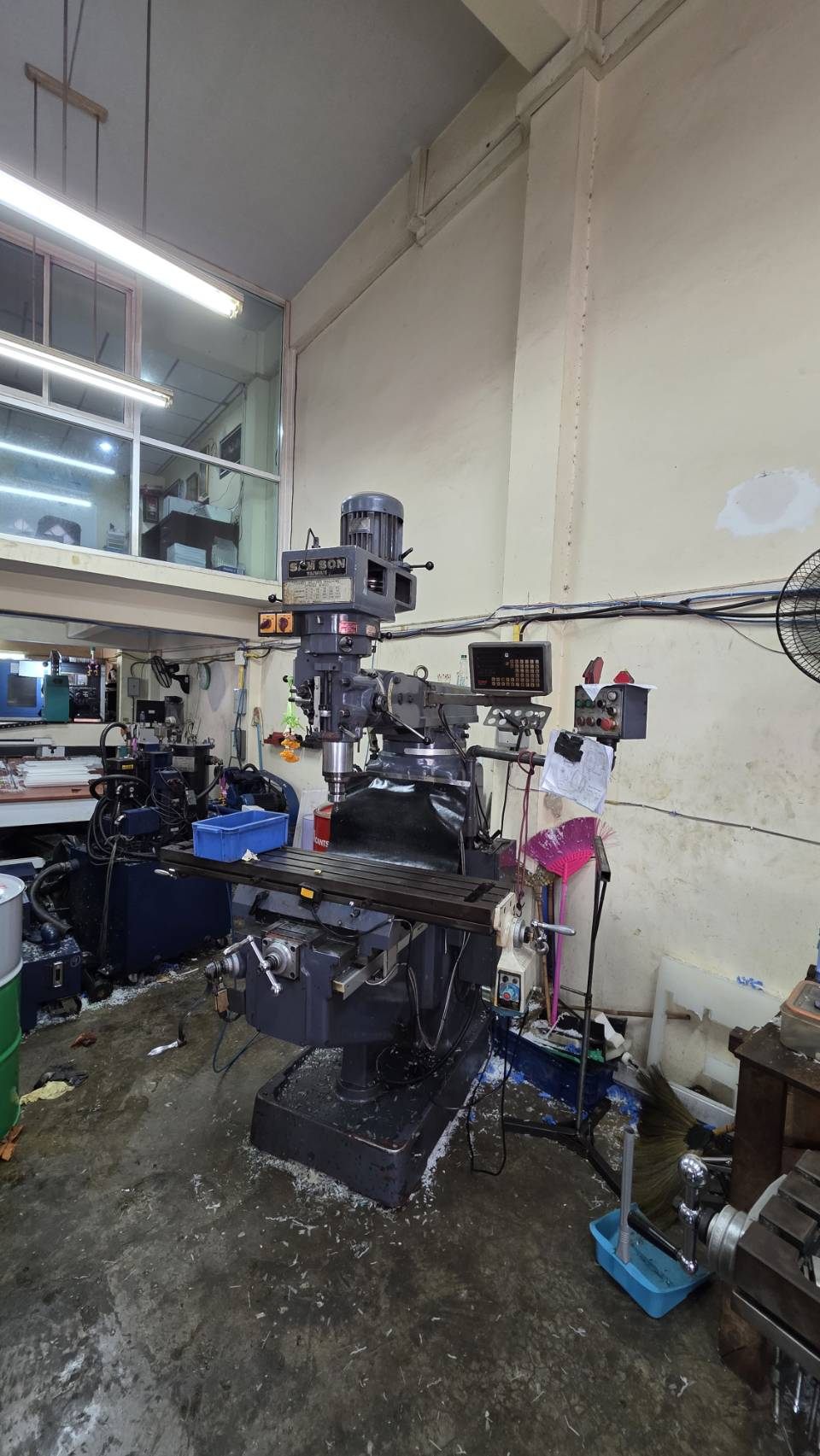 Milling machine in our workshop