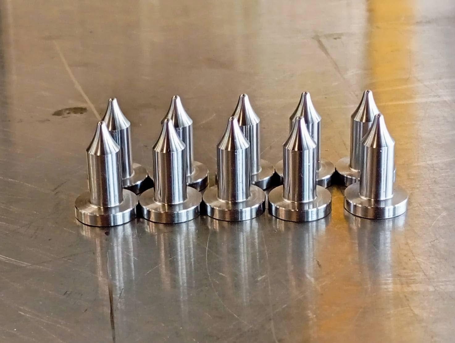 Precision pointed metal pins