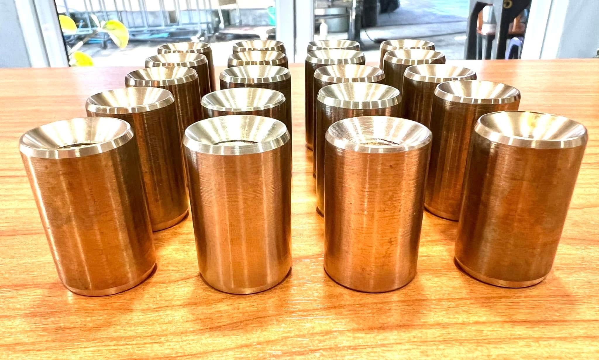 Machined copper bushes