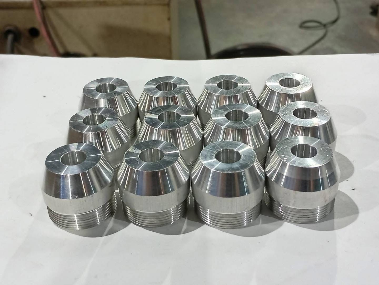 Turned aluminium cone parts