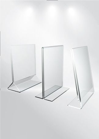 Clear acrylic display stands