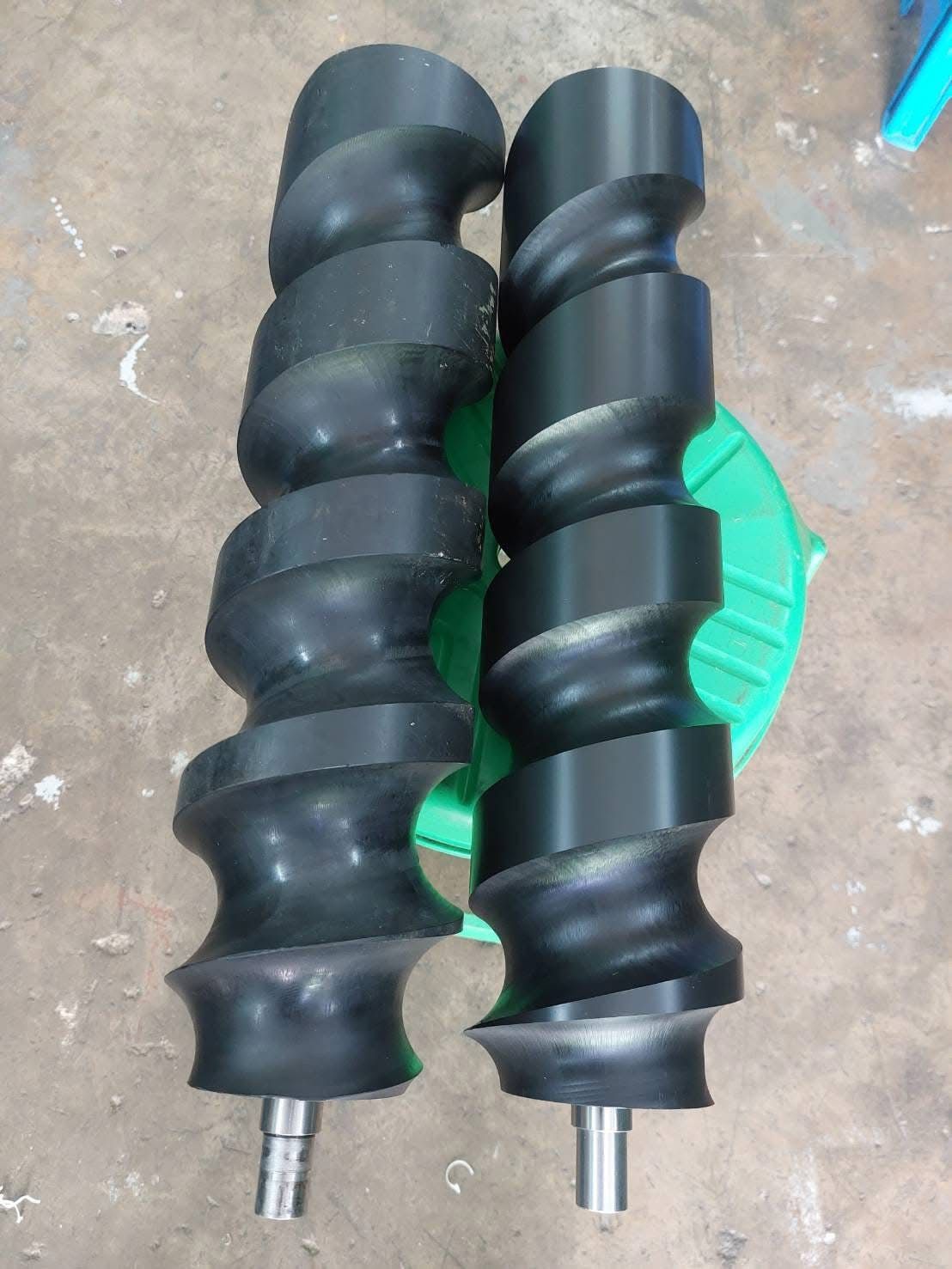 Black plastic screw conveyors